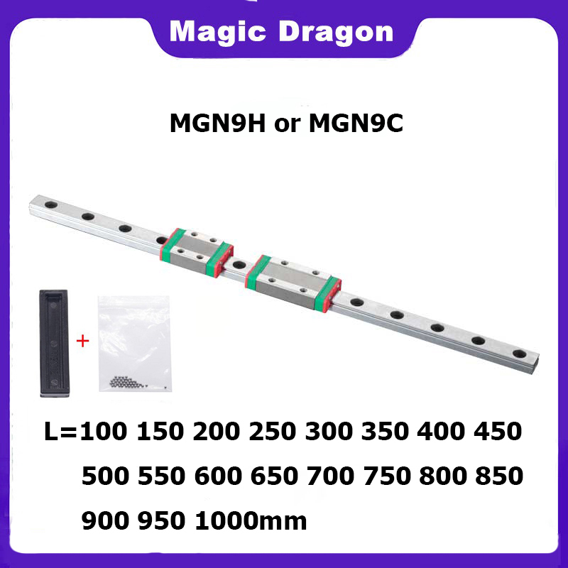 NEW 9mm Linear Guide MGN9 100  - Linear Rail Mgn12H Set review and price