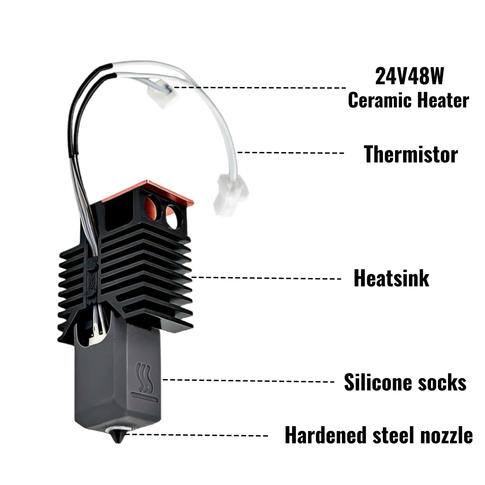 For Snapmaker U1 Hotend 24V 48 - High Flow Ceramic Hotend review and price
